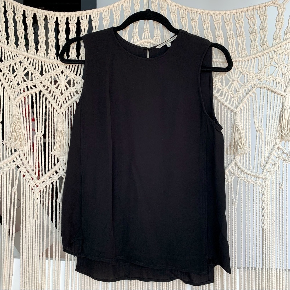 Rebecca Minkoff Silky Black Tank Top Size S